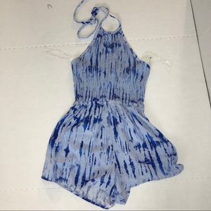 NWOT tie dye halter neck romper size small